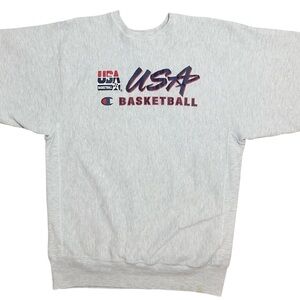 Vintage 90s Champion USA Basketball Olympics Dream Team 92 Gold Medal Sweatshirt